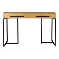 Dutchbone Sidetable 'Class' Eikenhout, 120cm, kleur Naturel - thumbnail