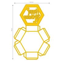 Nellie's Choice • shape dies hexagon shadowbox - thumbnail