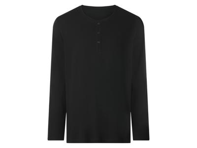 esmara Men Heren longsleeve (Zwart, XL)