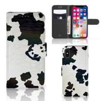 Apple iPhone X | Xs | Telefoonhoesje | Met pasjeshouder | Koeienvlekken - thumbnail
