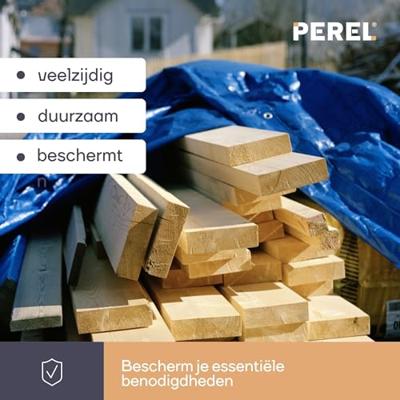 Dekzeil blauw/kaki sterk 3 x 4 m Velleman - Velleman