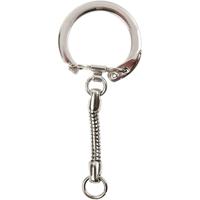 Creativ Company Sleutelhanger met ketting, l: 6 cm, d 2,3 cm, 5 stuk/ 1 doos - thumbnail