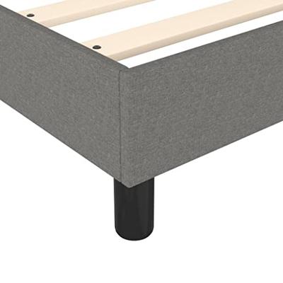 Boxspring bed 80x200 cm stof donkergrijs