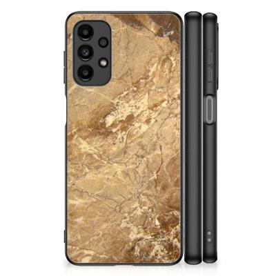 Samsung Galaxy A13 4G Marmeren Print Telefoonhoesje Marmer Creme Samsung Galaxy A13 4G Marmeren Print Telefoonhoesje Marmer Creme