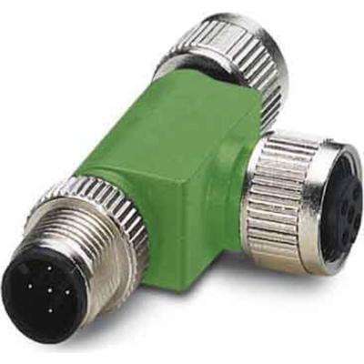 Phoenix Contact 1519723 Sensor/actuator verdeler en adapter M12 Aantal polen (sensoren): 4 Adapter, T-vorm 1 stuk(s)