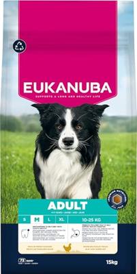 Eukanuba Adult Medium kip hondenvoer 2 x 15 kg Eukanuba Adult Medium kip hondenvoer 2 x 15 kg