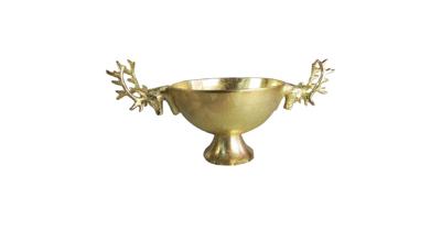 Goudkleurige Schaal Hert (49 x 30 cm) Goudkleurige Schaal Hert (49 x 30 cm)