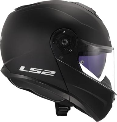 LS2 opklapbare helm "ff908 strobe ii solid" helmet ff908 strob.ii solid xl black matt
