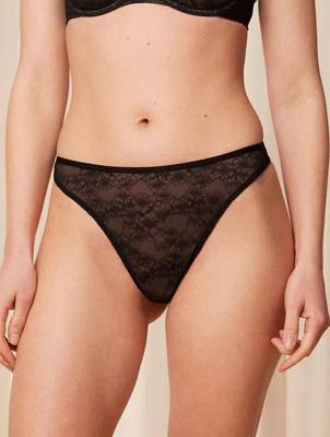 Bright Spotlight high leg string - Kanten hoog opgesneden string