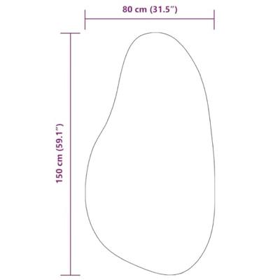 VidaXL Vloerkleden huarte bosgroen 80 x 150 cm polyester