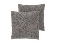 LIVARNO Set van 2 satijnen kussenslopen 50 x 60 cm (Palmbladeren) - thumbnail