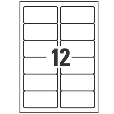 Avery-Zweckform L4743REV-25 99.1 x 42.3 mm Papier Wit 360 stuk(s) Weer verwijderbaar Universele etiketten Inkt, Laser, Kopie 30 vel DIN A4