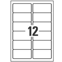 Avery-Zweckform L4743REV-25 99.1 x 42.3 mm Papier Wit 360 stuk(s) Weer verwijderbaar Universele etiketten Inkt, Laser, Kopie 30 vel DIN A4 - thumbnail