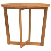 Tuintafel rond 90x75 cm massief acaciahout - thumbnail