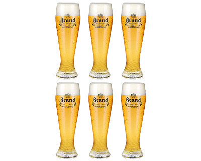 Brand weizen glas (6x 50cl)
