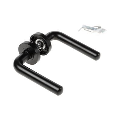 Intersteel DeurklinkAgatha op rozet zwart - 0023.168302