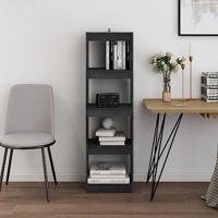 Boekenkast/kamerscherm 40x30x135,5 cm grenenhout grijs - thumbnail