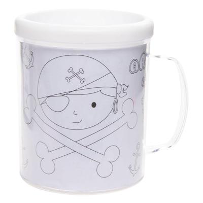 Duckiez Kleur je eigen beker piraat