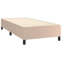 Boxspring met matras kunstleer cappuccinokleurig 90x190 cm - thumbnail