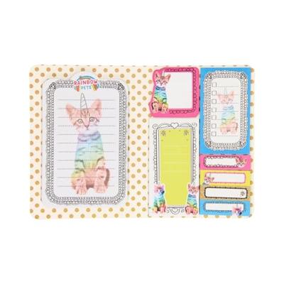 Totum rainbow pets - sticky notes boekje kat