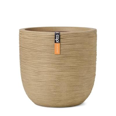 Capi nature bol rib nl bloempot 54x52 cm beige