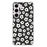 Samsung Galaxy S23 Plus shockproof hoesje - Retro bloempjes - thumbnail