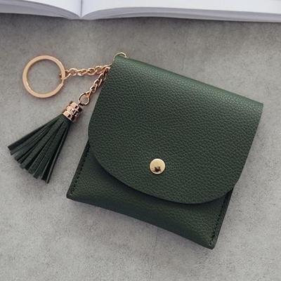 Mode vrouwen portemonnee korte lederen mini casual ID kaarthouders tassen dames Coin Clutch kwast tas (groen) Mode vrouwen portemonnee korte lederen mini casual ID kaarthouders tassen dames Coin Clutch kwast tas (groen)