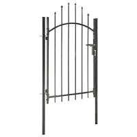 Poort 1x2 m staal zwart - thumbnail