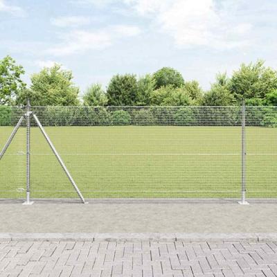 VidaXL Afrasteringspaal zilver 25 x 0,8 m (16 x 16 mm heknet) staal VidaXL Afrasteringspaal zilver 25 x 0,8 m (16 x 16 mm heknet) staal