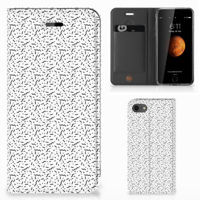 iPhone 7 | 8 | SE (2020) | SE (2022) | Hoesje met Magneet | Stripes Dots iPhone 7 | 8 | SE (2020) | SE (2022) | Hoesje met Magneet | Stripes Dots