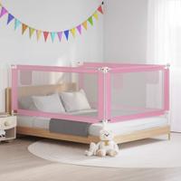 VidaXL Bedhekje peuter 190x25 cm stof roze - thumbnail