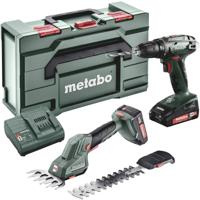 Metabo Combo Set BS 18 accuboormachine en SGS 18 LTX Q buxus- en grasschaar, 18 Volt, 2X2AH Li-Ion - 685186000 - thumbnail