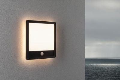 Paulmann Lamina PIR 94665 LED-buitenlamp met bewegingsmelder (wand) LED 15 W Zwart Paulmann Lamina PIR 94665 LED-buitenlamp met bewegingsmelder (wand) LED 15 W Zwart