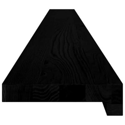 VidaXL Vensterbanken 2 st 160x15x2 cm massief eikenhout donkerbruin