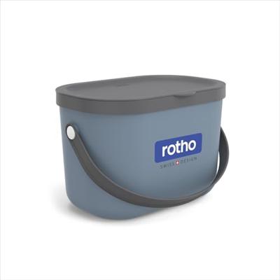 Rotho albula bio afvalbakje 3.2l blauw