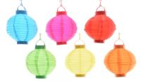 Solar lampion nylon kleur - thumbnail