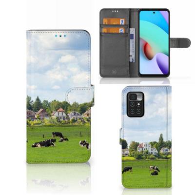 Xiaomi Redmi 10 | Telefoonhoesje | Met pasjeshouder | Koeien