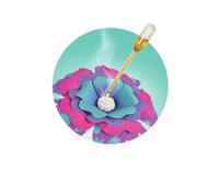 Clementoni idea geurbloemen maken knutselset, 8 bloemen - thumbnail