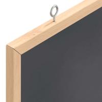 Krijtbord met massief grenenhouten frame 60x30 cm zwart - thumbnail