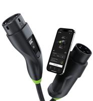 Green Cell Habu EVGC01 Mobiele EV-lader voor elektrische voertuigen 11 kW 7 m Type 2 CEE Wallbox Zwart - thumbnail