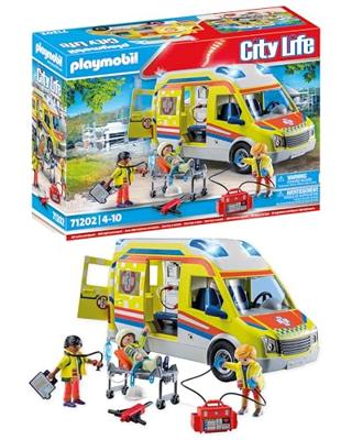 Playmobil - 71202 - City Action Les Subcutors - Ambulance met licht- en geluidseffecten - thumbnail