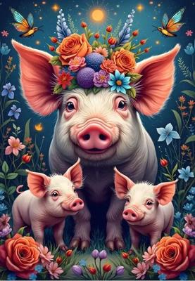 Pig Family Puzzel 1000 stukjes