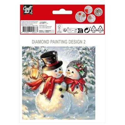 Grafix Maak je eigen kerst kaarten diamond painting, 2st.