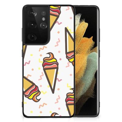 Samsung Galaxy S21 Ultra Back Cover Hoesje Icecream Samsung Galaxy S21 Ultra Back Cover Hoesje Icecream