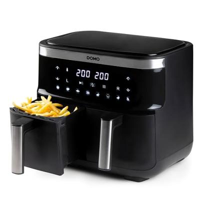 DOMO DO537FR Airfryer 8 l Oververhittingsbeveiliging, Timerfunctie, Met display, Anti-aanbaklaag Zwart - thumbnail