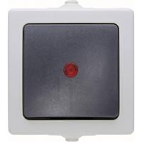 Kopp 566656002 Nautic Controleschakelaar spatwaterdicht Grijs 1 stuk(s) - thumbnail