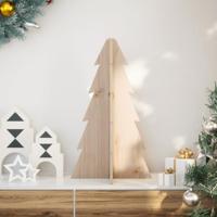 VidaXL Kerstdecoratie kerstboom 69,5 cm massief grenenhout - thumbnail