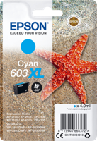Epson inktcartridge 603 XL, 4 ml, OEM C13T03A24010, cyaan - thumbnail