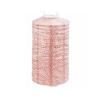 Solar lampion cylinder paisley 18 cm roze Lumiz - Lumiz - thumbnail