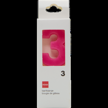 HEMA Taartkaarsjes Cijfer 3 bij Jumbo